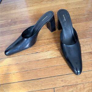 Balenciaga Black Leather Mules